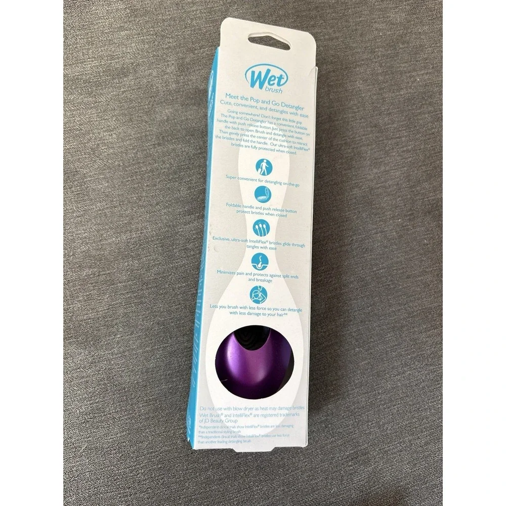 Wet Brush Pro Pop and Go Detangler Brush - Purple